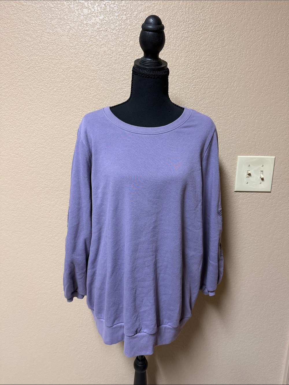torrid Lavender Crewneck Pullover Sweatshirt